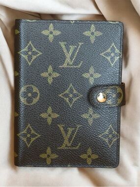 Louis Vuitton PM Agenda Brown Monogram Canvas Planner Organizer Notebook Cover